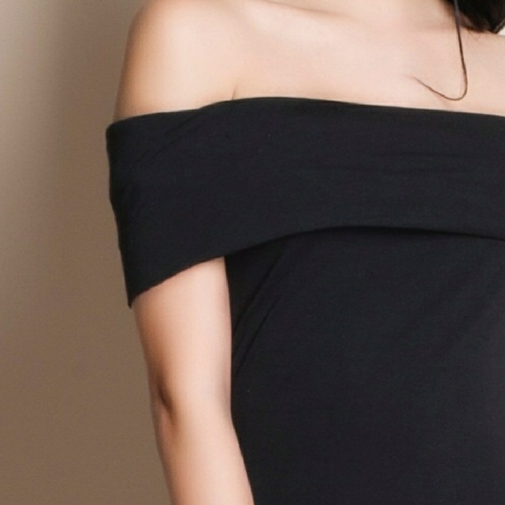 Black Midi Bodycon Dress - Picture 5 of 7